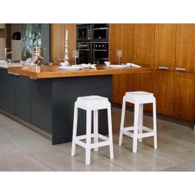 FOX 65εκ.(Σ2)ΣΚΑΜΠΟ GLOSSY WHITE 36X36X65εκ.
