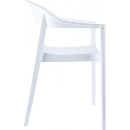 CARMEN WHITE/GLOSSY WHITE (Σ4) ΠΟΛΥΘΡΟΝΑ Τραπεζαρία