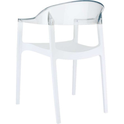 CARMEN WHITE/CLEAR(Σ4)ΠΟΛΥΘΡΟΝΑ 49X53X79εκ.