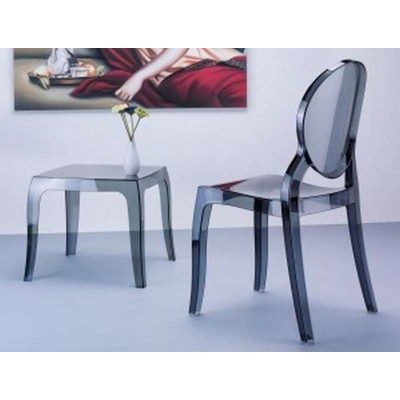 QUEEN BLACK TRANSP.(Σ4)51X51X43εκ. ΤΡΑΠΕΖΙ Εξωτερικού Χώρου