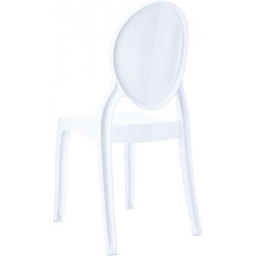 BABY ELIZABETH GLOSSY WHITE(Σ4)ΚΑΡΕΚΛΑΚΙ Τραπεζαρία
