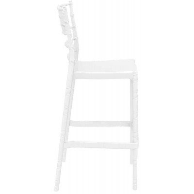 CHIAVARI 75εκ.ΣΚΑΜΠΟ(Σ4)GLOSSY WHITE Εξωτερικού Χώρου