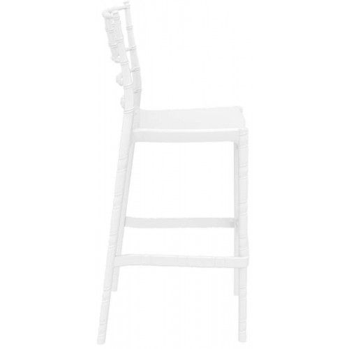 CHIAVARI 75εκ.ΣΚΑΜΠΟ(Σ4)GLOSSY WHITE Εξωτερικού Χώρου