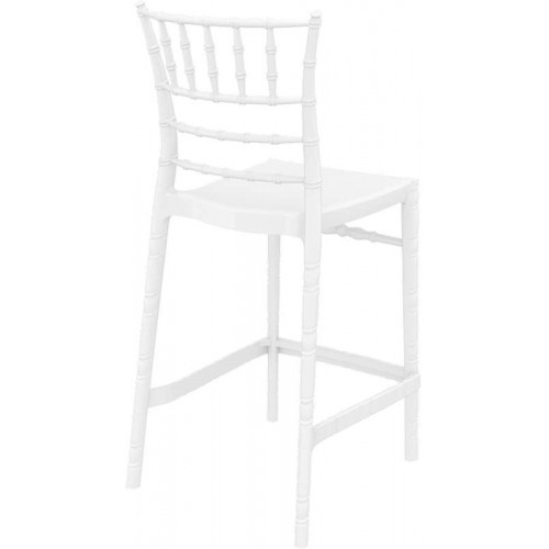 CHIAVARI 65εκ.ΣΚΑΜΠΟ(Σ4)GLOSSY WHITE Εξωτερικού Χώρου