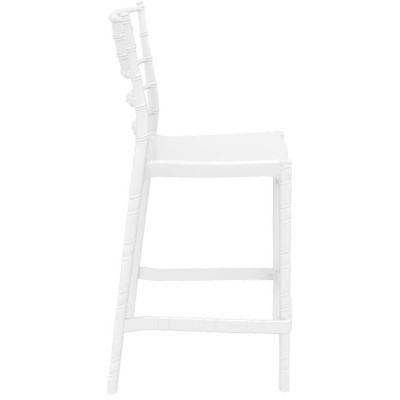 CHIAVARI 65εκ.ΣΚΑΜΠΟ(Σ4)GLOSSY WHITE Εξωτερικού Χώρου