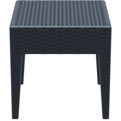 MIAMI DARK GREY ΤΡΑΠΕΖΙ 45Χ45Χ45εκ. ΠΟΛ/ΝΙΟΥ