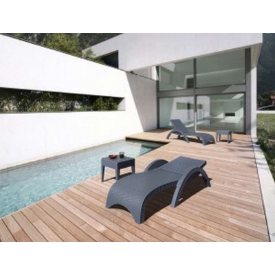 MIAMI DARK GREY ΤΡΑΠΕΖΙ 45Χ45Χ45εκ. ΠΟΛ/ΝΙΟΥ Εξωτερικού Χώρου