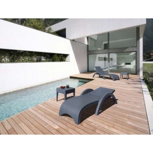 MIAMI DARK GREY ΤΡΑΠΕΖΙ 45Χ45Χ45εκ. ΠΟΛ/ΝΙΟΥ Εξωτερικού Χώρου