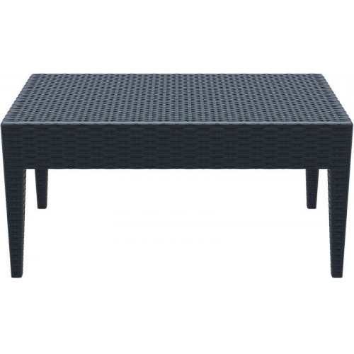 MIAMI DARK GREY ΤΡΑΠΕΖΙ 92Χ53Χ45εκ. ΠΟΛ/ΝΙΟΥ Εξωτερικού Χώρου