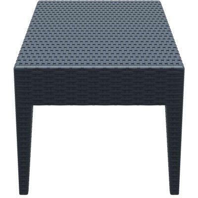 MIAMI DARK GREY ΤΡΑΠΕΖΙ 92Χ53Χ45εκ. ΠΟΛ/ΝΙΟΥ Εξωτερικού Χώρου