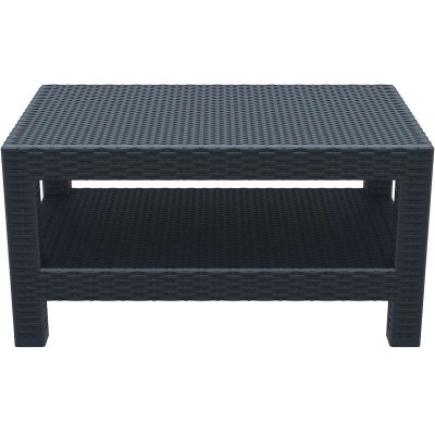 MONACO DARK GREY ΤΡΑΠΕΖΙ 92Χ57Χ45εκ. ΠΟΛ/ΝΙΟΥ