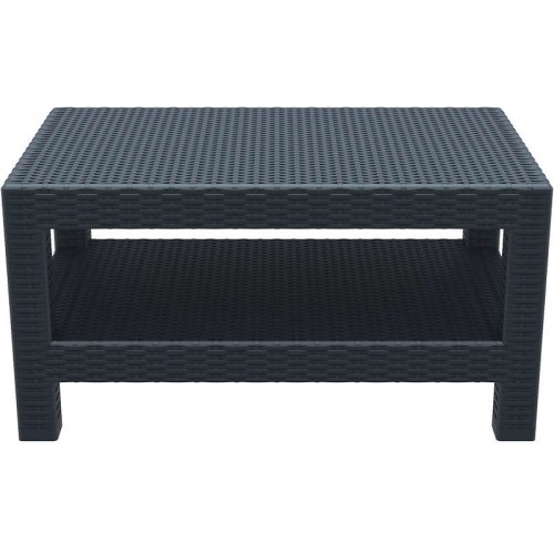 MONACO DARK GREY ΤΡΑΠΕΖΙ 92Χ57Χ45εκ. ΠΟΛ/ΝΙΟΥ Εξωτερικού Χώρου