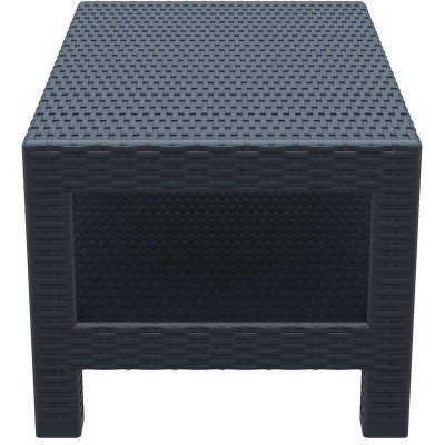 MONACO DARK GREY ΤΡΑΠΕΖΙ 92Χ57Χ45εκ. ΠΟΛ/ΝΙΟΥ Εξωτερικού Χώρου