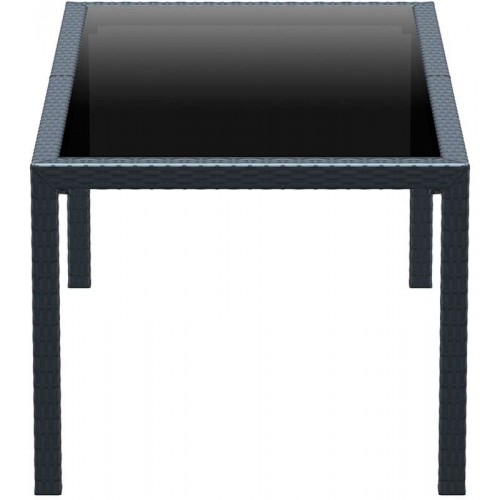 TAHITI DARK GREY 180Χ94Χ75εκ. ΤΡΑΠΕΖΙ ΜΕ ΤΖΑΜΙ ΠΟΛ/ΝΙΟΥ Εξωτερικού Χώρου