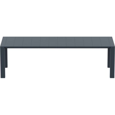 VEGAS RATTAN DARK GREY 100X260/300Χ75εκ. ΕΠΕΚΤ.ΤΡΑΠΕΖΙ