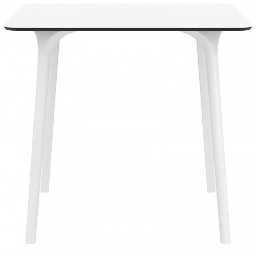 MAYA 80Χ80Χ75εκ. WHITE ΤΡΑΠΕΖΙ HPL LAMINATE Εξωτερικού Χώρου
