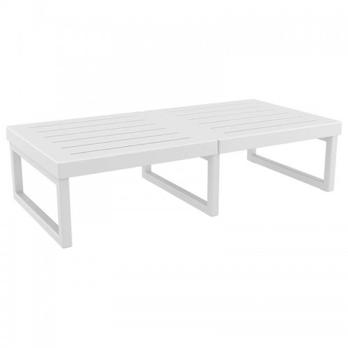 MYKONOS ΤΡΑΠΕΖΙ WHITE  130X65X33εκ. ΠΟΛ/ΝΙΟΥ Εξωτερικού Χώρου