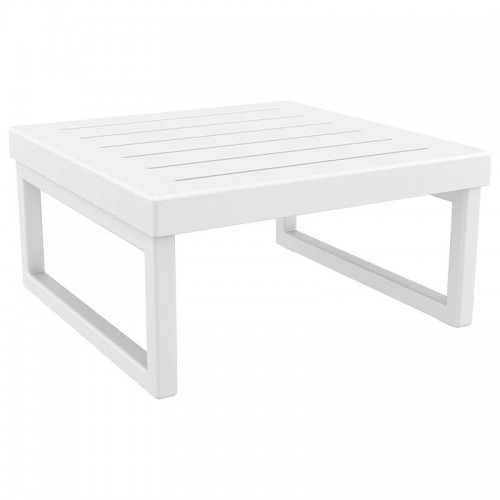 MYKONOS ΤΡΑΠΕΖΙ WHITE 65X65X33εκ. ΠΟΛ/ΝΙΟΥ Εξωτερικού Χώρου
