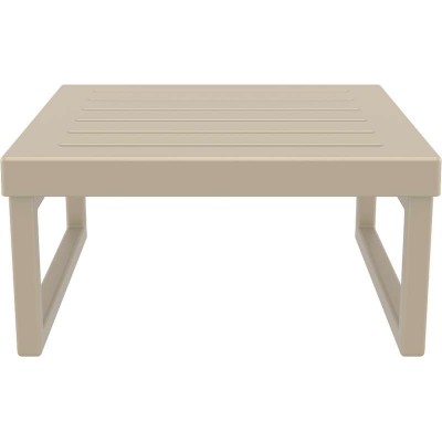 MYKONOS ΤΡΑΠΕΖΙ TAUPE 65X65X33εκ. ΠΟΛ/ΝΙΟΥ