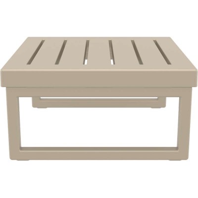 MYKONOS ΤΡΑΠΕΖΙ TAUPE 65X65X33εκ. ΠΟΛ/ΝΙΟΥ Εξωτερικού Χώρου