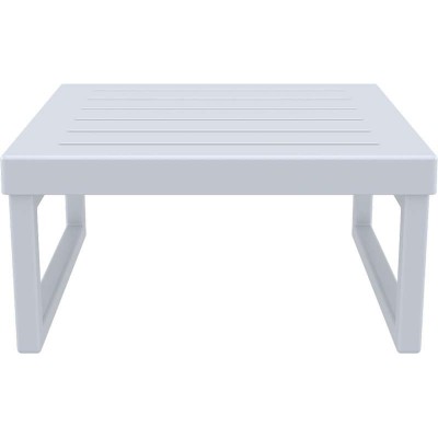 MYKONOS ΤΡΑΠΕΖΙ SILVER GREY 65X65X33εκ. ΠΟΛ/ΝΙΟΥ Εξωτερικού Χώρου