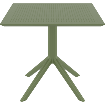 SKY OLIVE GREEN 80X80X74εκ. ΤΡΑΠΕΖΙ  ΠΟΛ/ΝΙΟΥ