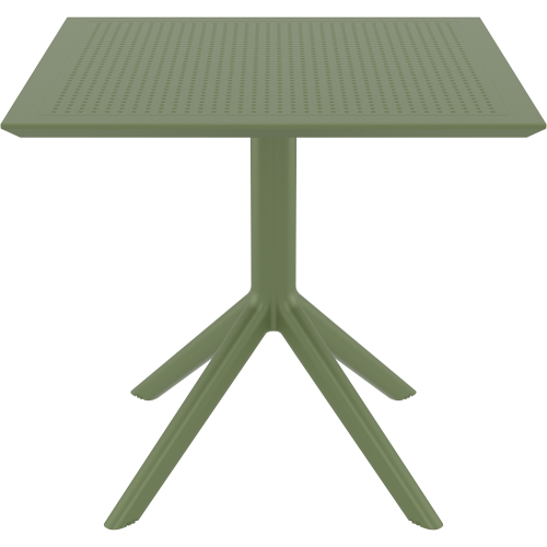 SKY OLIVE GREEN 80X80X74εκ. ΤΡΑΠΕΖΙ  ΠΟΛ/ΝΙΟΥ Εξωτερικού Χώρου