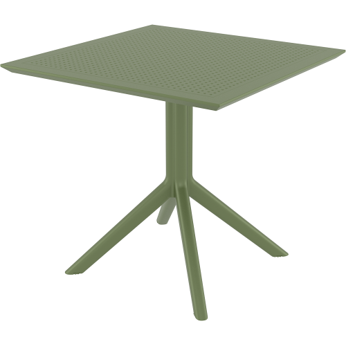 SKY OLIVE GREEN 80X80X74εκ. ΤΡΑΠΕΖΙ  ΠΟΛ/ΝΙΟΥ Εξωτερικού Χώρου