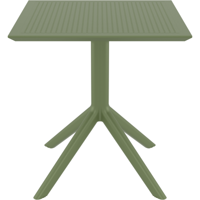 SKY OLIVE GREEN 70X70X74εκ. ΤΡΑΠΕΖΙ ΠΟΛ/ΝΙΟΥ