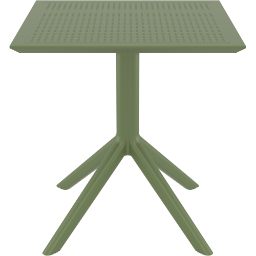 SKY OLIVE GREEN 70X70X74εκ. ΤΡΑΠΕΖΙ ΠΟΛ/ΝΙΟΥ Εξωτερικού Χώρου