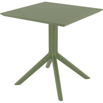 SKY OLIVE GREEN 70X70X74εκ. ΤΡΑΠΕΖΙ ΠΟΛ/ΝΙΟΥ