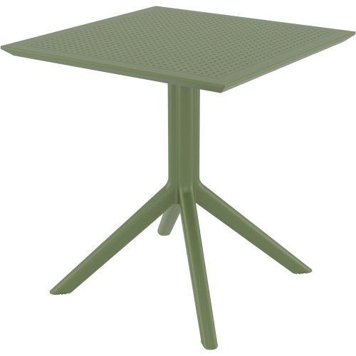 SKY OLIVE GREEN 70X70X74εκ. ΤΡΑΠΕΖΙ ΠΟΛ/ΝΙΟΥ Εξωτερικού Χώρου