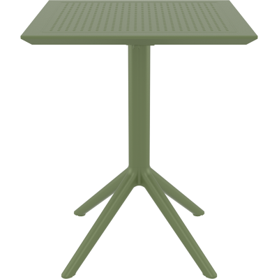 SKY OLIVE GREEN 60Χ60X74εκ. ΤΡΑΠΕΖΙ ΠΤΥΣ/ΝΟ ΠΟΛ/ΝΙΟΥ
