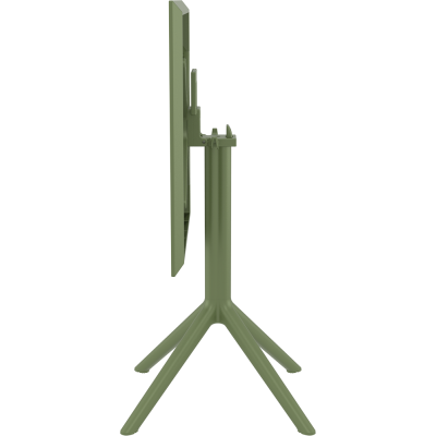 SKY OL.GREEN 60Χ60X74εκ. ΤΡΑΠΕΖΙ ΠΤΥΣ/ΝΟ ΠΟΛ/ΝΙΟΥ Εξωτερικού Χώρου