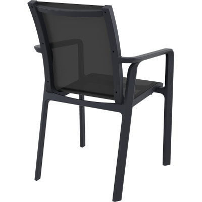PACIFIC ΠΟΛΥΘΡΟΝΑ BLACK/BLACK ΠΟΛ/ΝΙΟΥ 57X62X90εκ.
