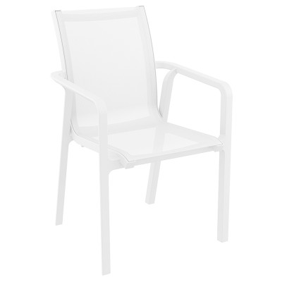 PACIFIC ΠΟΛΥΘΡΟΝΑ WHITE/WHITE ΠΟΛ/ΝΙΟΥ 57X62X90εκ.