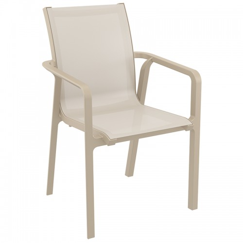 Σετ Τραπεζαρίας 7τμχ Vegas Pacific Taupe 100X180/220Χ75εκ. Εξωτερικού Χώρου