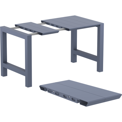 VEGAS BAR DARK GREY 100X100/140εκ. ΕΠΕΚΤ. ΠΟΛ/ΝΙΟΥ