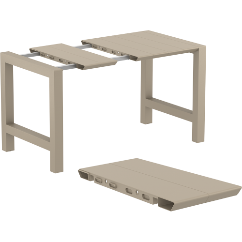 VEGAS BAR TAUPE 100X100/140εκ. ΕΠΕΚΤ. ΠΟΛ/ΝΙΟΥ Εξωτερικού Χώρου