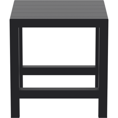 VEGAS BAR BLACK 100X100/140εκ. ΕΠΕΚΤ. ΠΟΛ/ΝΙΟΥ Εξωτερικού Χώρου