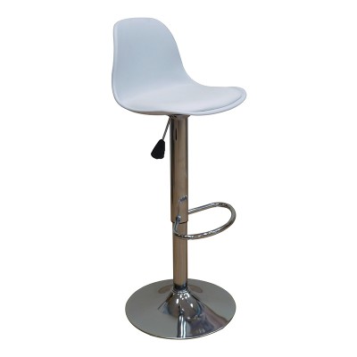 ΣΕΤ Σκαμπό Μπάρ 2τμχ Bar92 White Pu-Pp 37x33x102εκ.