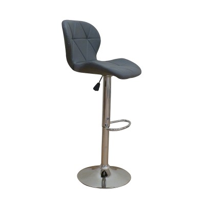 ΣΕΤ Σκαμπό Μπάρ 2τμχ Bar91 Grey Pu 48x49x109εκ.