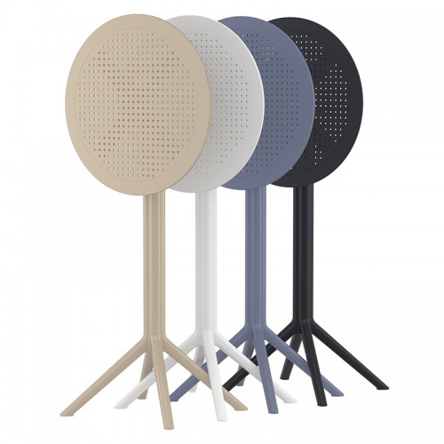 SKY TAUPE BAR Φ60Χ108εκ.ΠΤΥΣ/ΝΟ ΤΡΑΠ. ΠΟΛ/ΝΙΟΥ Εξωτερικού Χώρου