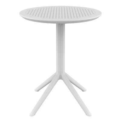 SKY WHITE Φ60X74εκ. ΤΡΑΠΕΖΙ ΠΤΥΣ/ΝΟ ΠΟΛ/ΝΙΟΥ