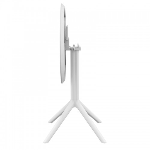 SKY WHITE Φ60X74εκ. ΤΡΑΠΕΖΙ ΠΤΥΣ/ΝΟ ΠΟΛ/ΝΙΟΥ Εξωτερικού Χώρου