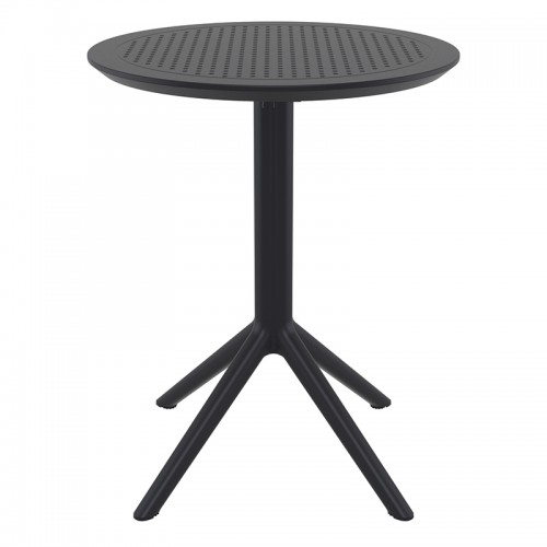SKY BLACK Φ60X74εκ. ΤΡΑΠΕΖΙ ΠΤΥΣ/ΝΟ ΠΟΛ/ΝΙΟΥ Εξωτερικού Χώρου