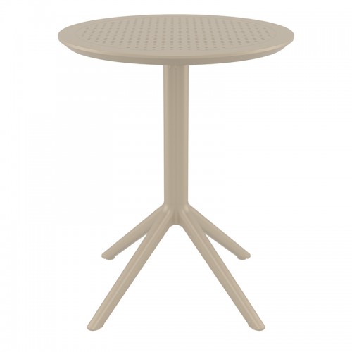 SKY TAUPE Φ60X74εκ. ΤΡΑΠΕΖΙ ΠΤΥΣ/ΝΟ ΠΟΛ/ΝΙΟΥ Εξωτερικού Χώρου