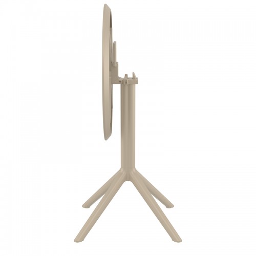 SKY TAUPE Φ60X74εκ. ΤΡΑΠΕΖΙ ΠΤΥΣ/ΝΟ ΠΟΛ/ΝΙΟΥ Εξωτερικού Χώρου