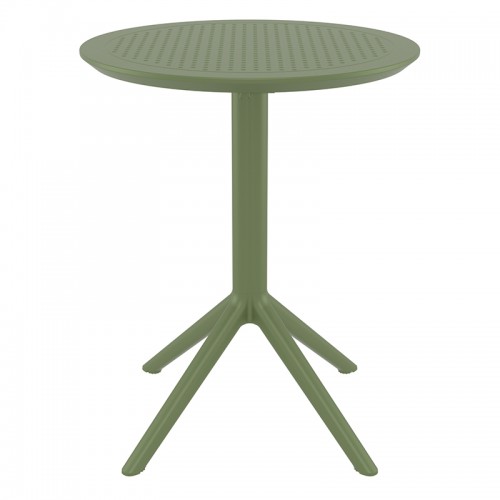 SKY OL.GREEN Φ60X74εκ. ΤΡΑΠΕΖΙ ΠΤΥΣ/ΝΟ ΠΟΛ/ΝΙΟΥ Εξωτερικού Χώρου