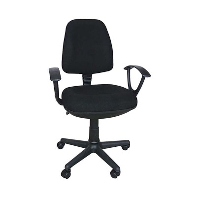 BS750 ΜΑΥΡΟ ΥΦΑΣΜΑ ΠΟΛΥΘΡΟΝΑ ΓΡΑΦΕΙΟΥ 64X56X41-90-51-98εκ.
